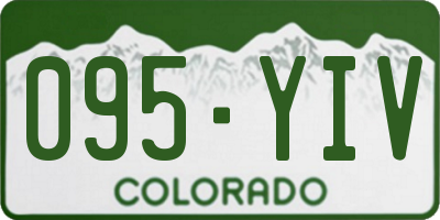 CO license plate 095YIV