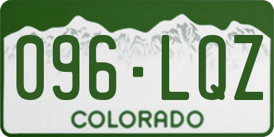 CO license plate 096LQZ