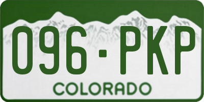 CO license plate 096PKP