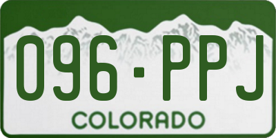 CO license plate 096PPJ
