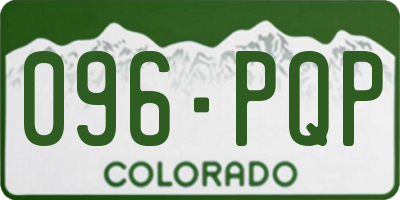 CO license plate 096PQP