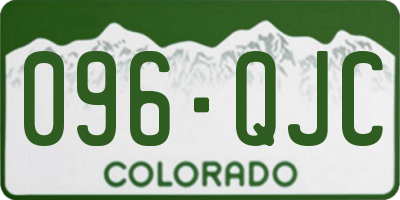 CO license plate 096QJC