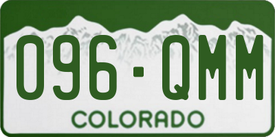 CO license plate 096QMM