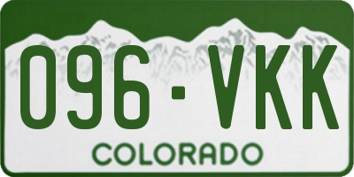 CO license plate 096VKK