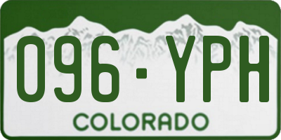 CO license plate 096YPH