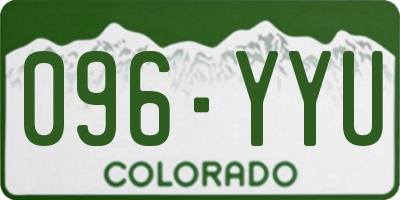 CO license plate 096YYU