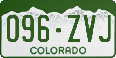 CO license plate 096ZVJ