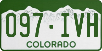 CO license plate 097IVH