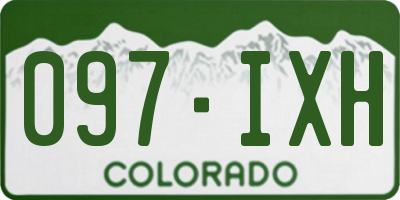 CO license plate 097IXH