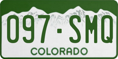 CO license plate 097SMQ