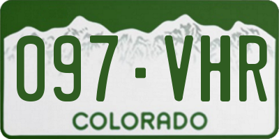 CO license plate 097VHR