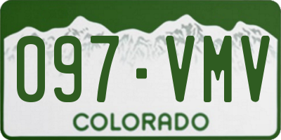 CO license plate 097VMV