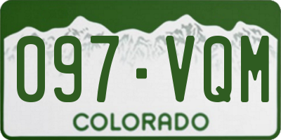 CO license plate 097VQM