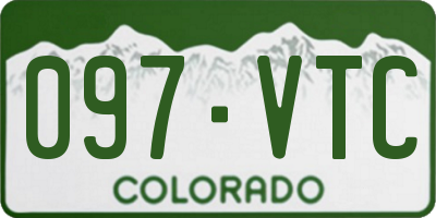 CO license plate 097VTC