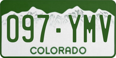 CO license plate 097YMV