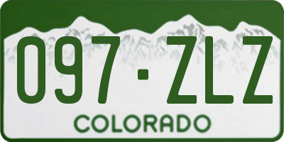 CO license plate 097ZLZ