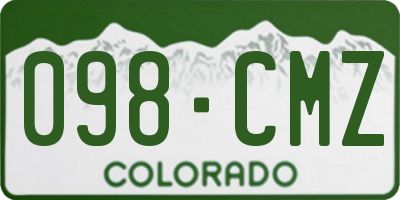 CO license plate 098CMZ