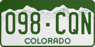 CO license plate 098CQN
