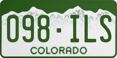 CO license plate 098ILS