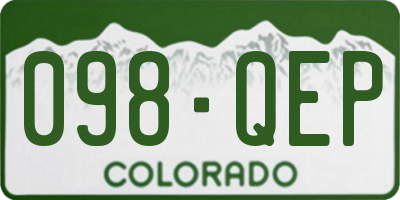 CO license plate 098QEP