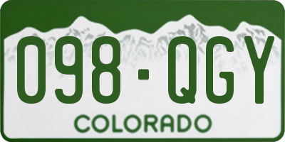 CO license plate 098QGY