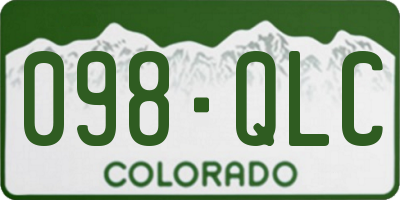 CO license plate 098QLC