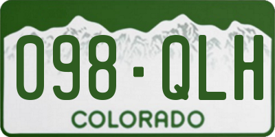 CO license plate 098QLH