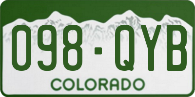 CO license plate 098QYB