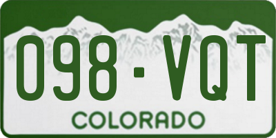 CO license plate 098VQT