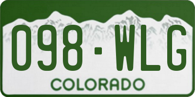 CO license plate 098WLG