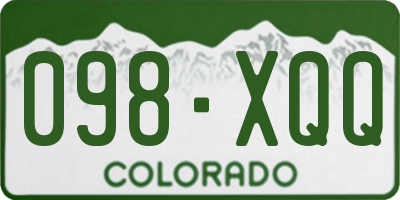 CO license plate 098XQQ
