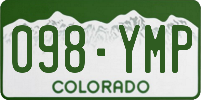 CO license plate 098YMP