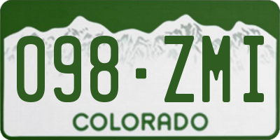 CO license plate 098ZMI