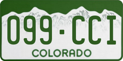 CO license plate 099CCI
