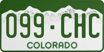 CO license plate 099CHC