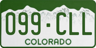 CO license plate 099CLL