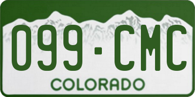 CO license plate 099CMC
