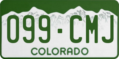 CO license plate 099CMJ