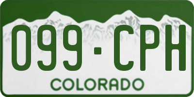 CO license plate 099CPH