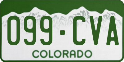 CO license plate 099CVA