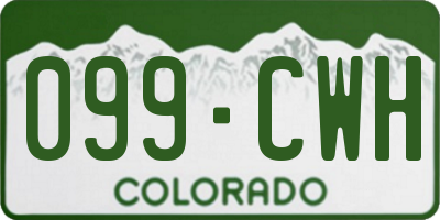 CO license plate 099CWH