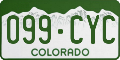 CO license plate 099CYC
