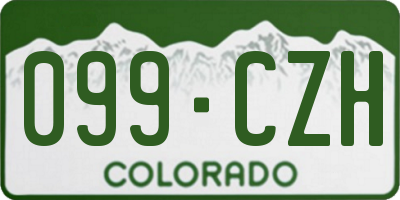 CO license plate 099CZH