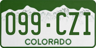 CO license plate 099CZI