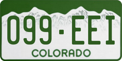 CO license plate 099EEI