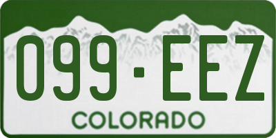 CO license plate 099EEZ