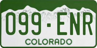 CO license plate 099ENR