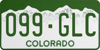 CO license plate 099GLC