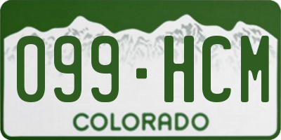 CO license plate 099HCM