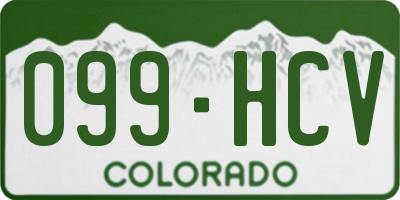 CO license plate 099HCV